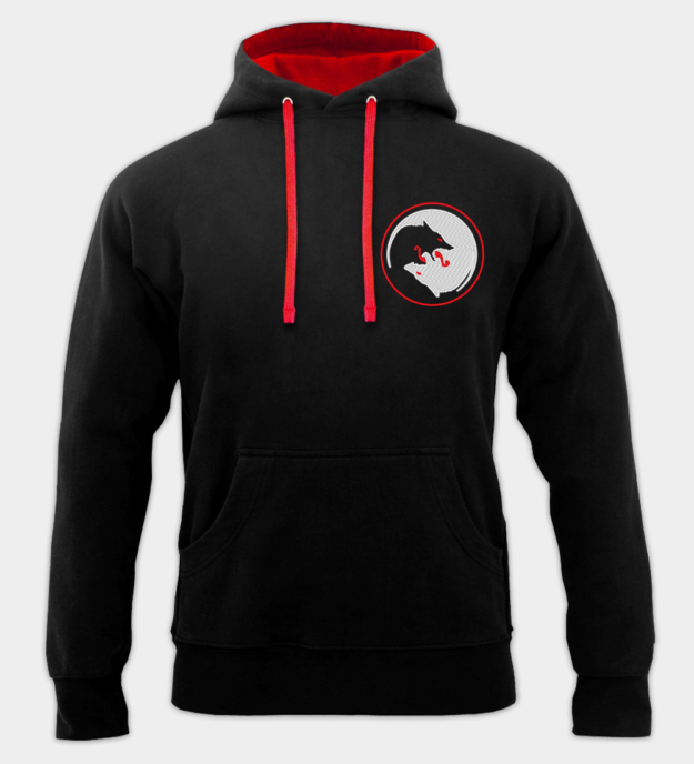 Odin's Wolven Geborduurde Hoodie