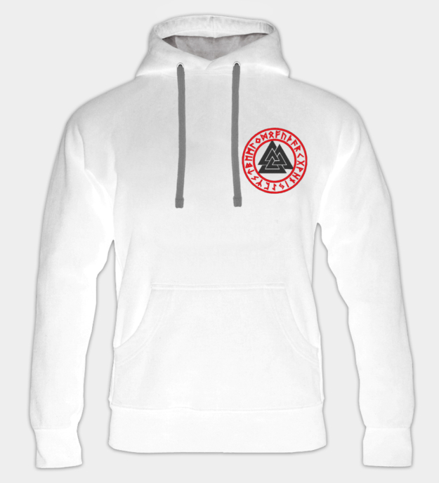 Runische Valknut Geborduurde Hoodie
