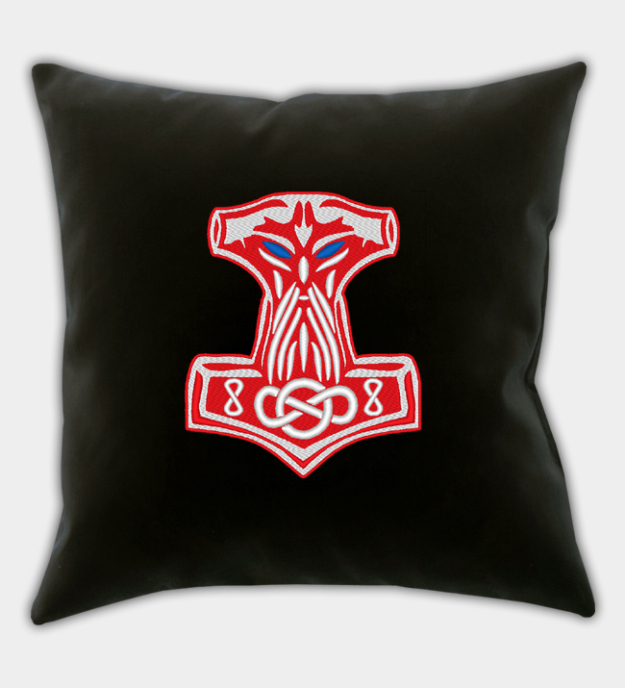 Mjolnir geborduurde kussenhoes