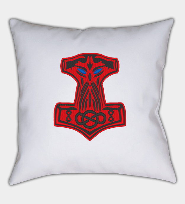Mjolnir geborduurde kussenhoes