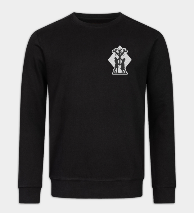 Algiz geborduurde sweatshirt