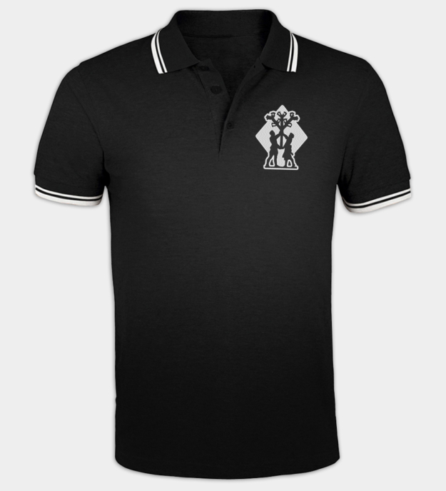 Algiz geborduurde poloshirt