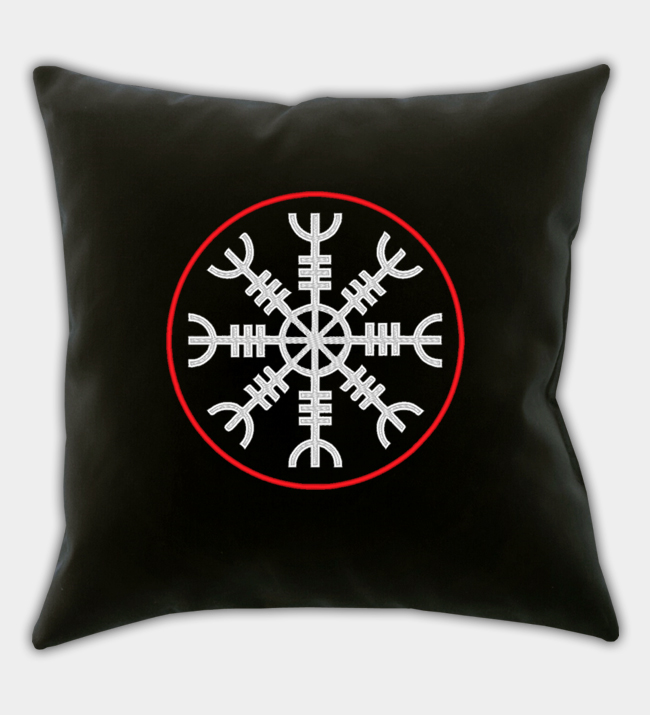 Ægishjálmr Geborduurde Sierkussensloop Ægishjálmr Geborduurde Sierkussensloop