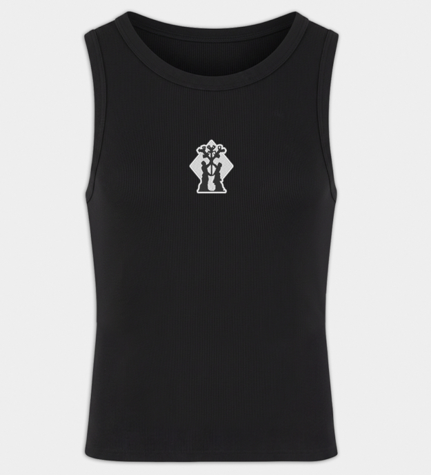 Algiz-motief geborduurde heren tanktop