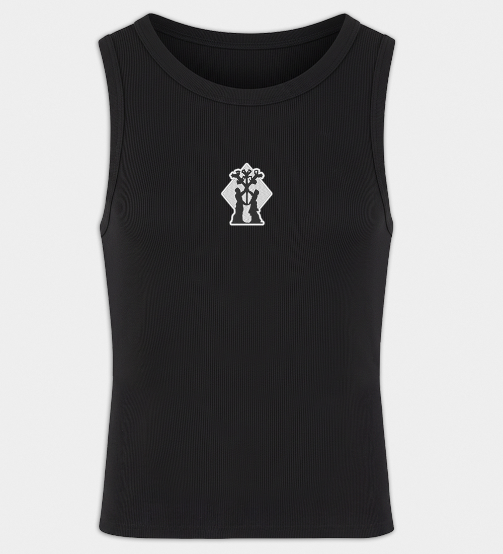 Algiz-motief geborduurde heren tanktop Algiz-motief geborduurde heren tanktop