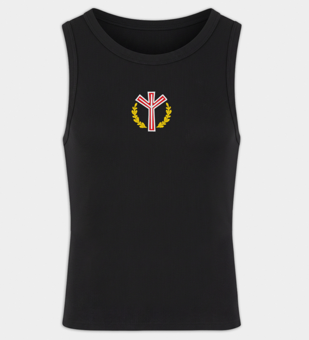 Algiz Rune geborduurde heren tanktop