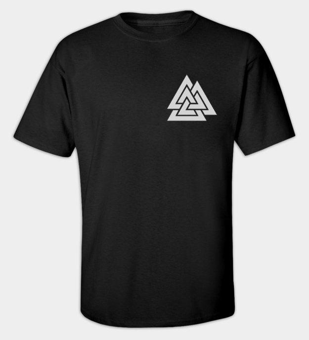 Valknut geborduurde t-shirt