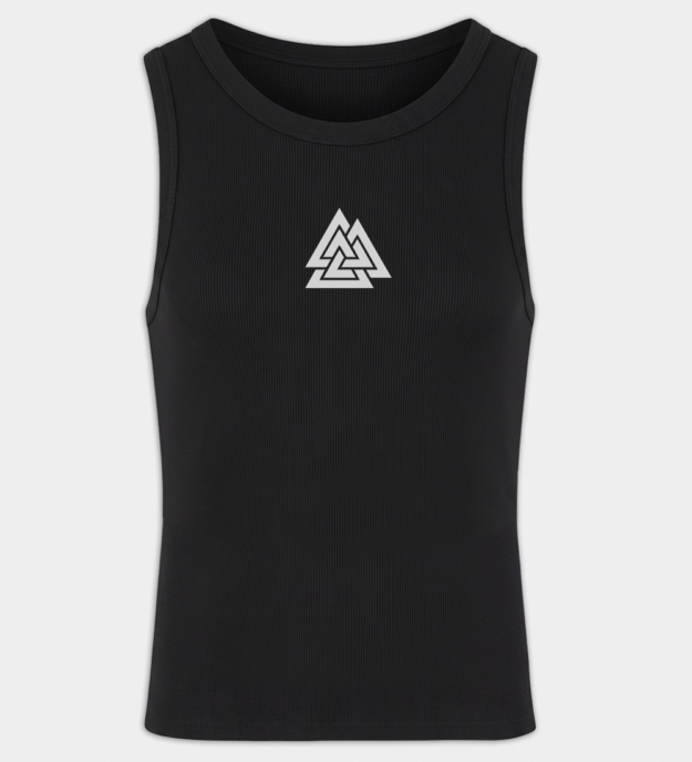 Valknut geborduurde dames tanktop