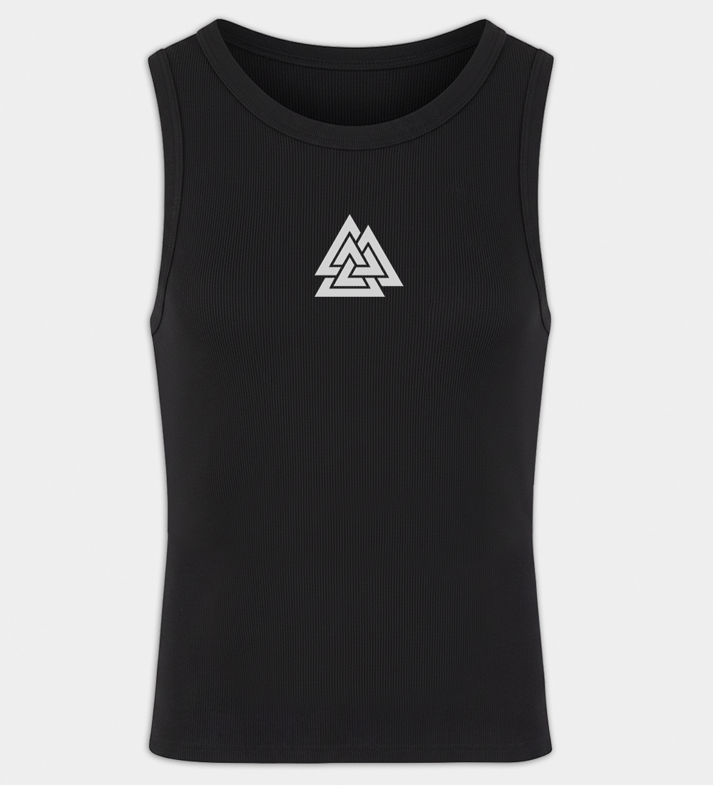 Valknut geborduurde dames tanktop Valknut geborduurde dames tanktop