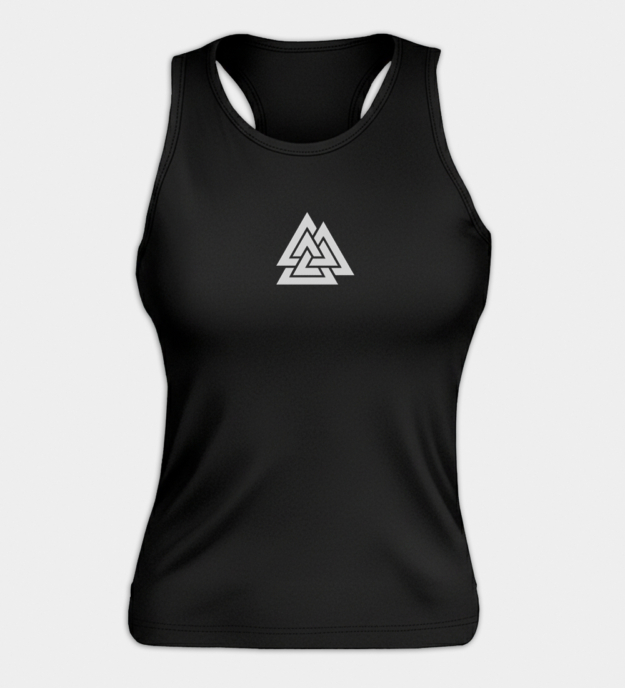 Valknut geborduurde dames tanktop