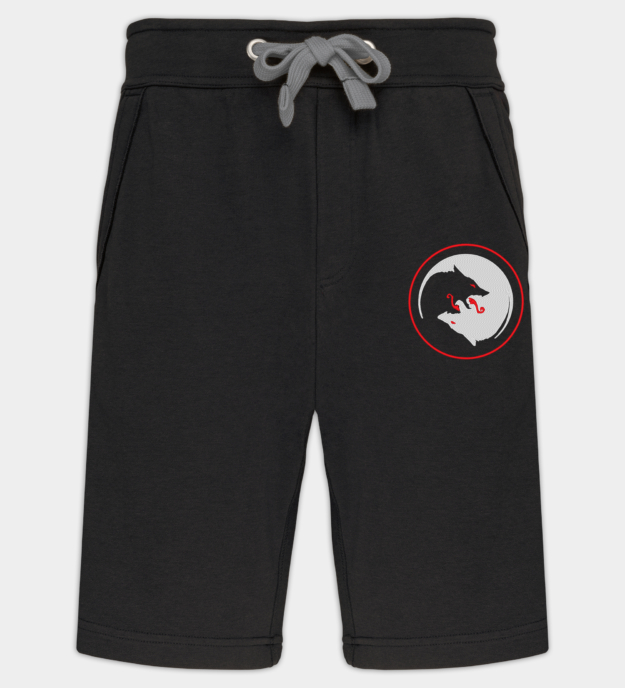 De wolven van Odin geborduurde bermudashorts