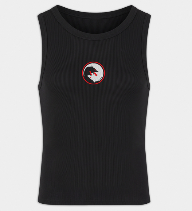 De wolven van Odin geborduurde heren tanktop