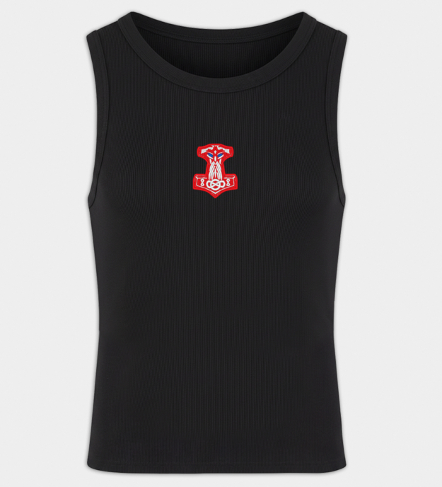 Thor's hamer geborduurde heren tanktop