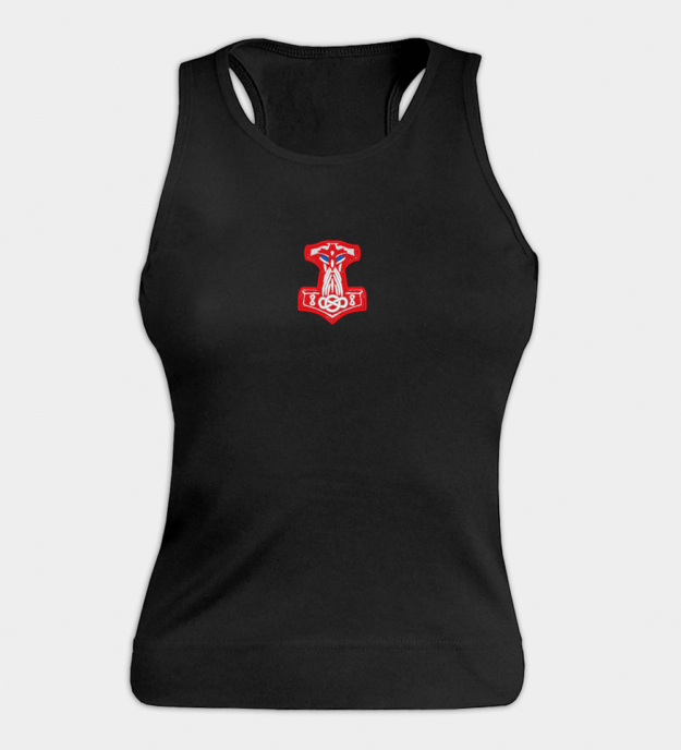Mjolnir geborduurde dames tanktop