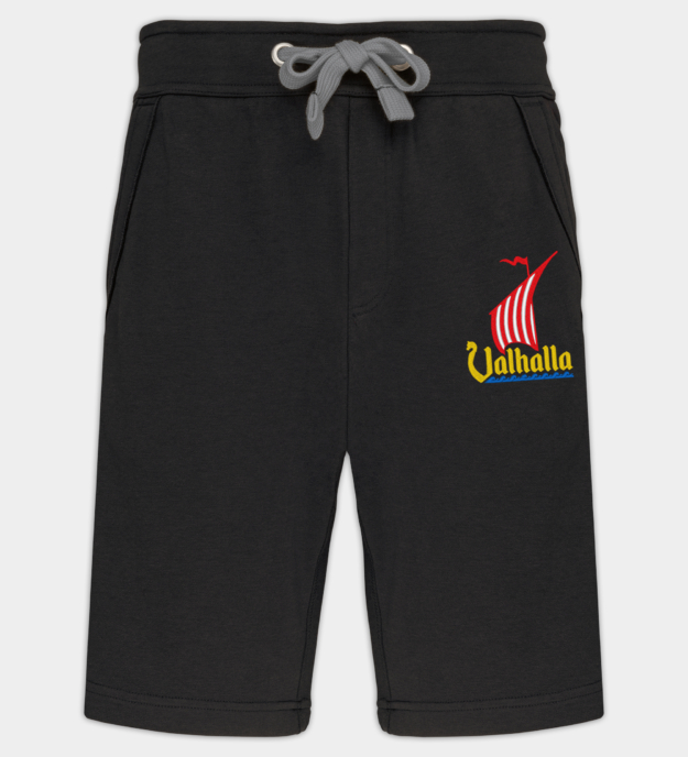 Valhalla Drakkar geborduurde bermudashorts