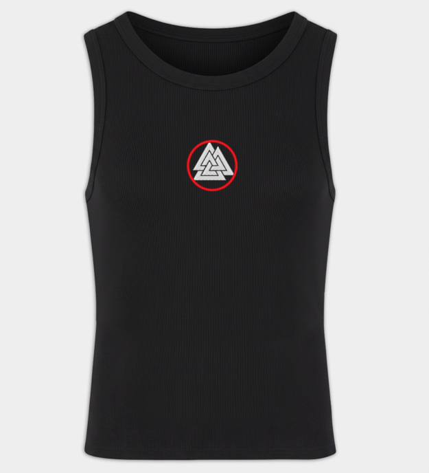 Valknut geborduurde heren tanktop