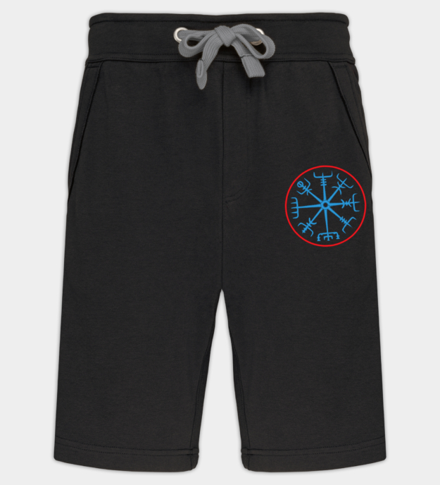 Vegvísir geborduurde bermudashorts