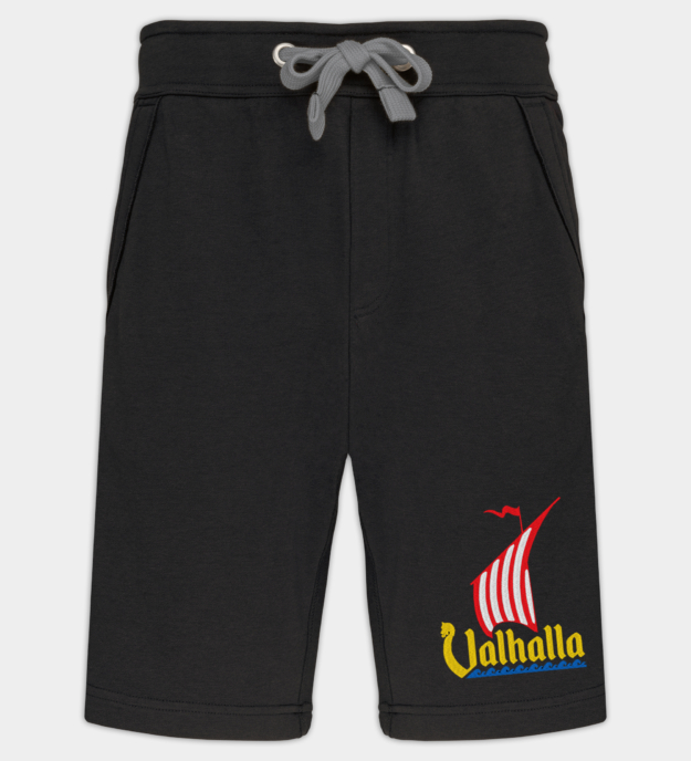 Viking Drakkar geborduurde bermudashorts
