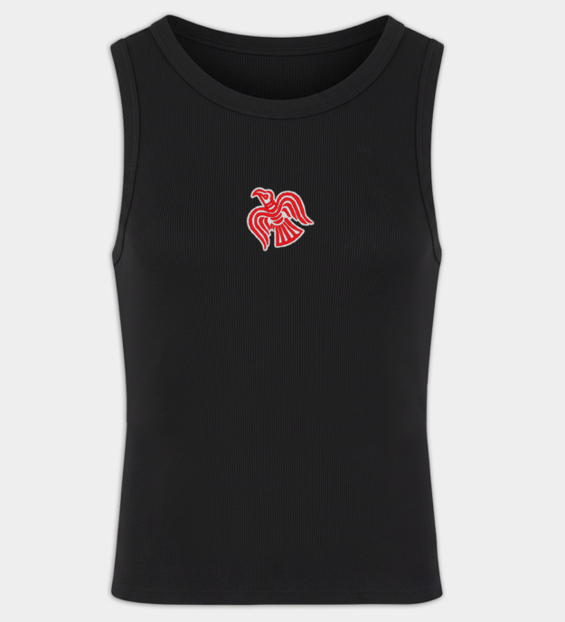 Vikingraaf-motief geborduurde heren tanktop