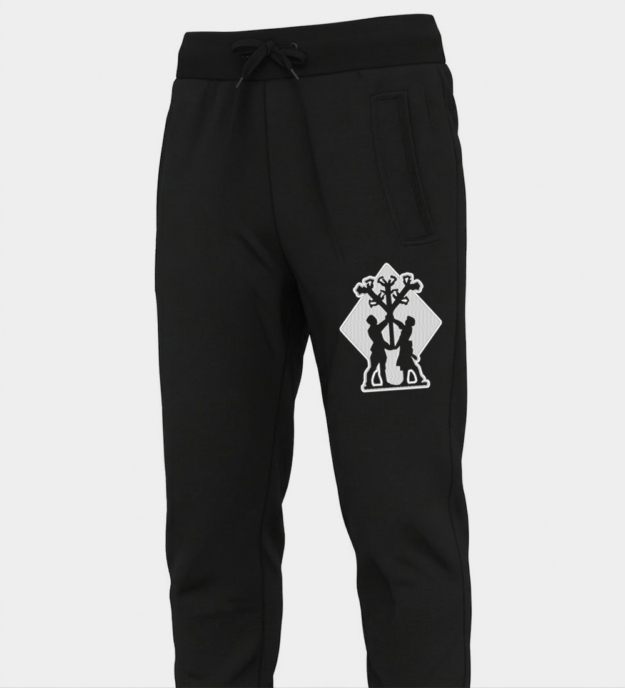 Algiz-motief geborduurde joggingbroek