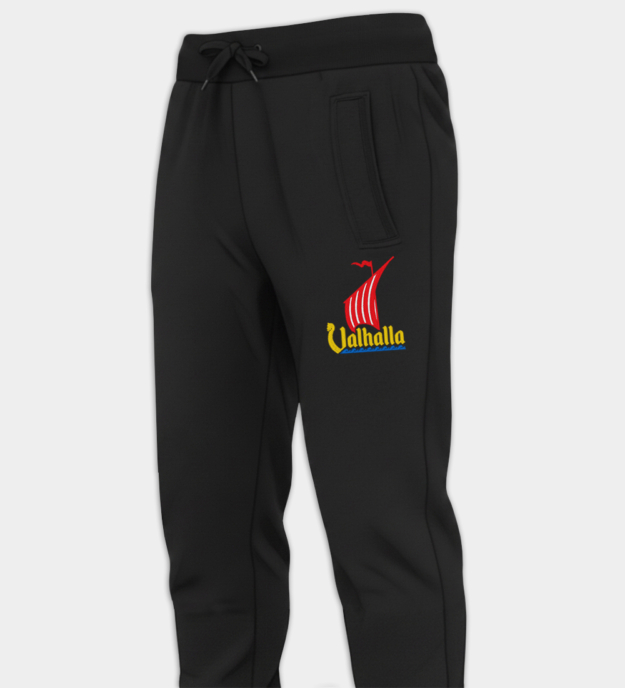 Valhalla drakenboot geborduurde joggingbroek