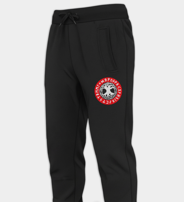 Yggdrasil geborduurde joggingbroek